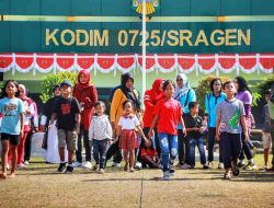 Kodim Sragen 0725 Merayakan HUT RI ke 78 Dengan Warga Setempat