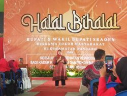 Bupati Sragen Gelar Halal Bihalal dan Sosialisasi Kesehatan Reproduksi di Kecamatan Gondang