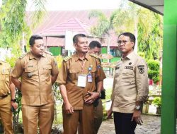 Kunjungi Sejumlah Sekolah,  Pj Bupati OKI Cek Fasilitas Belajar 