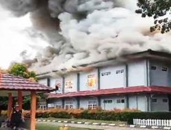Diduga Kurangnya Pantauan Damkar OKI Tentang Sefti Apar, Akibatnya Gedung SMA Negeri 3 Unggulan Kebakaran Hebat.